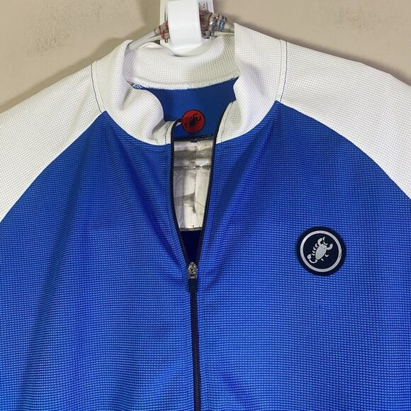Castelli Blue Full Zip Cycling Jersey Size Large - Picture 2 of 16